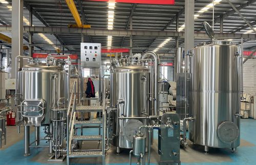5bbl direct fired kettle+hot liquor tank