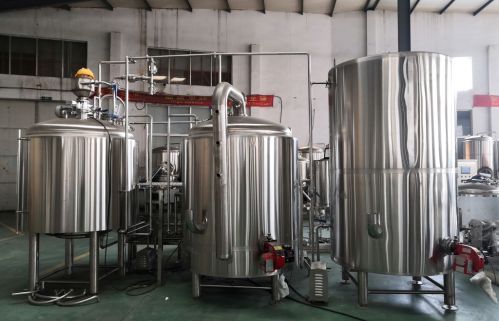 10bbl direct fired kettle+hot liquor tank