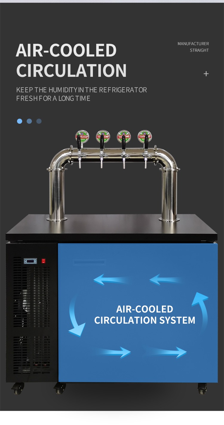 Commercial Air-Cooled Kegerator | Multi-Tap Draft Beer Dispenser