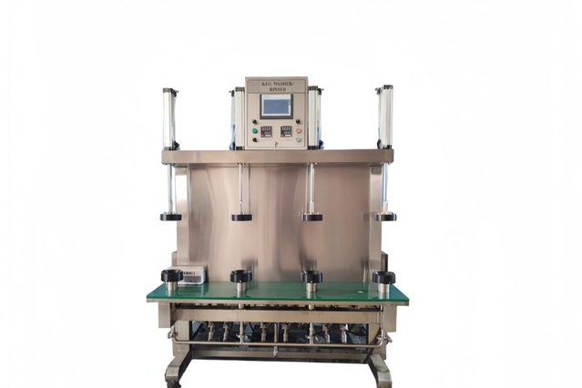 High-Efficiency 4-Head Semi-Automatic Keg Washer