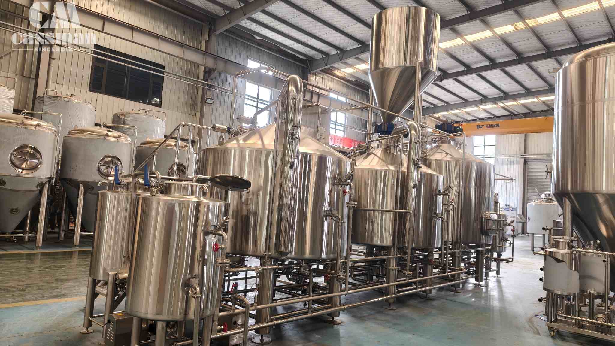 Custom 2500L Brewhouse for Canadian Brewery